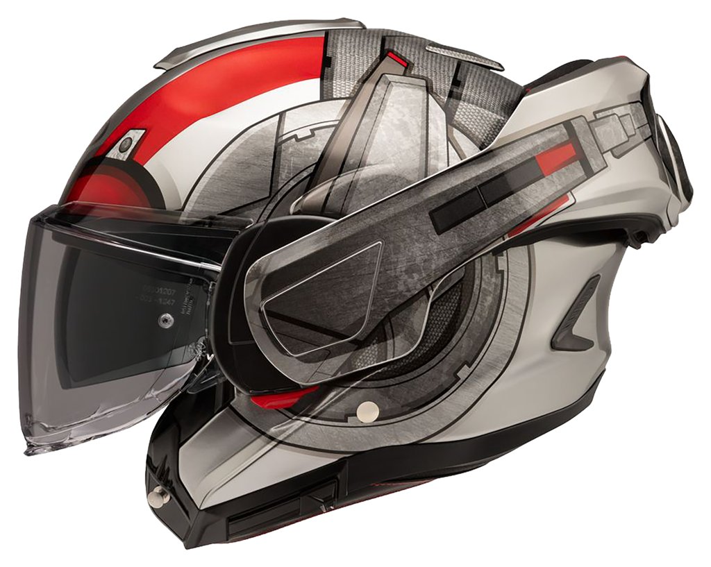 Casco modular HJC F100 ‘Antman’: protección 180° y estilo Marvel