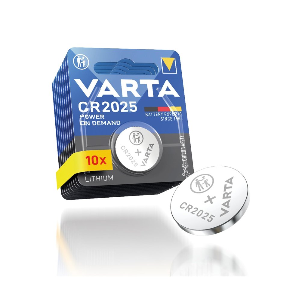 Pack de 10 pilas de botón VARTA CR2025 con 33% de descuento