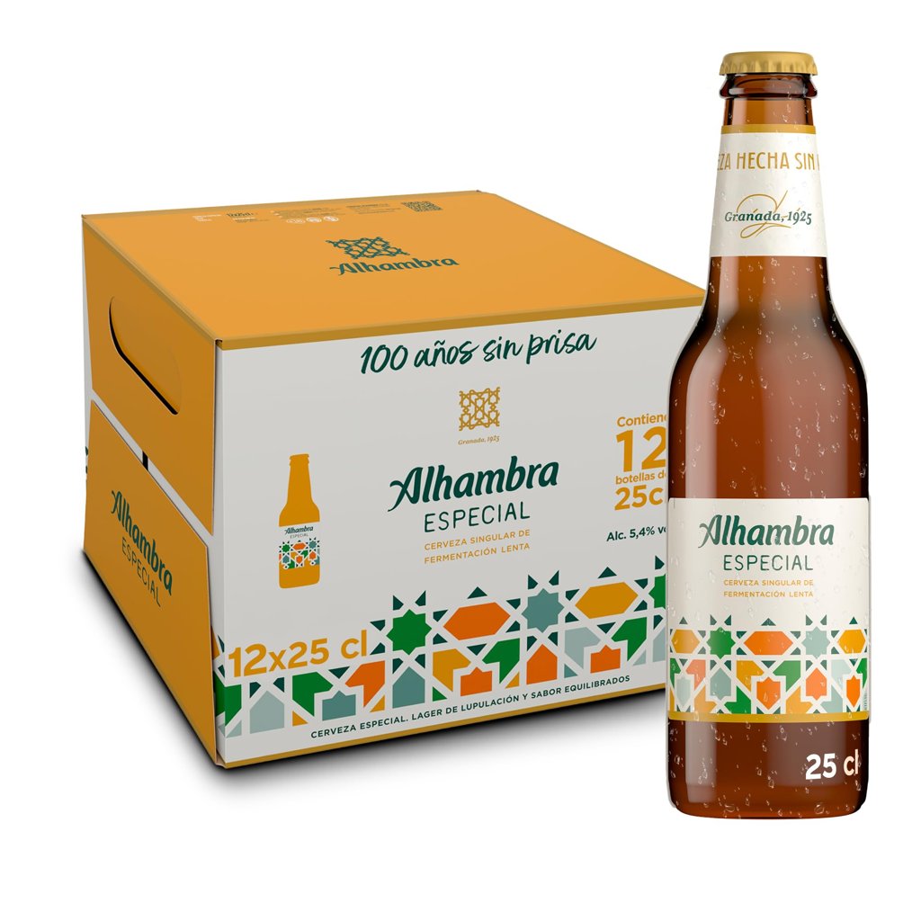 Alhambra Especial, 12 botellines