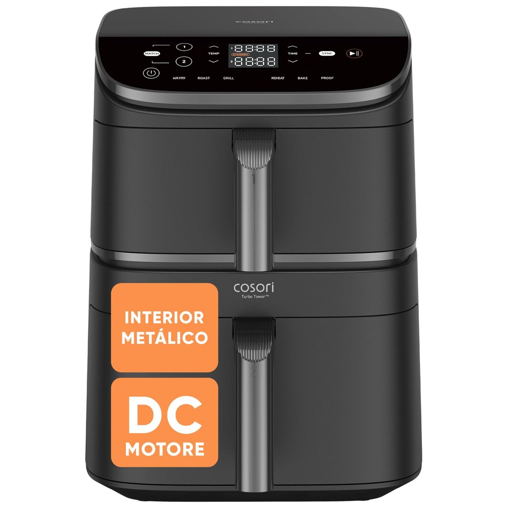 Freidora de Aire Cosori Turbo Tower 10,8 L: cocina sin aceite