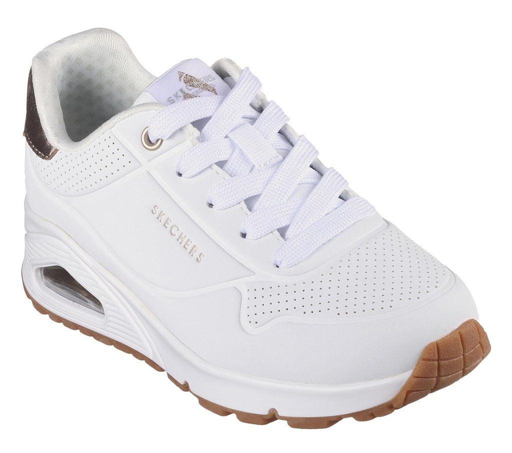 Zapatillas Kechers Uno Gen1 Shimmer Away para niños, estilo y comodidad