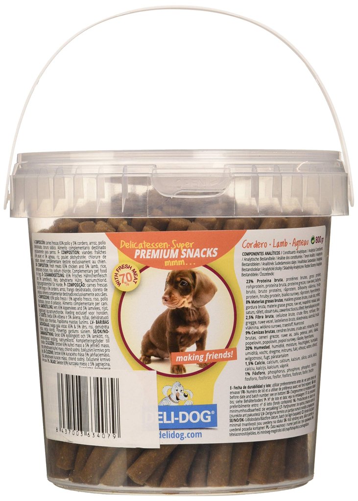 Palitos blandos de cordero para perro, 300 g con 55% de descuento
