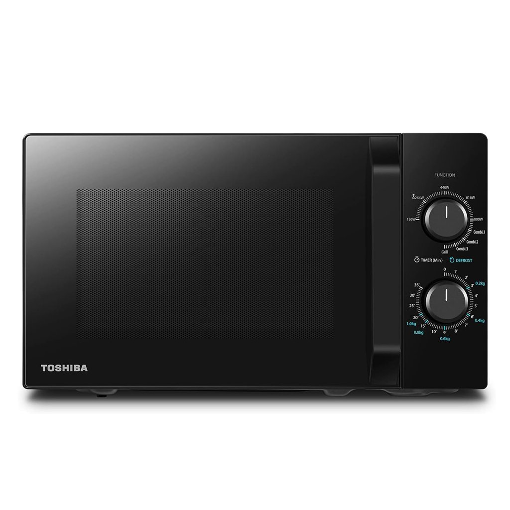 Microondas Toshiba con Grill 20 L: cocina rápida y crujiente