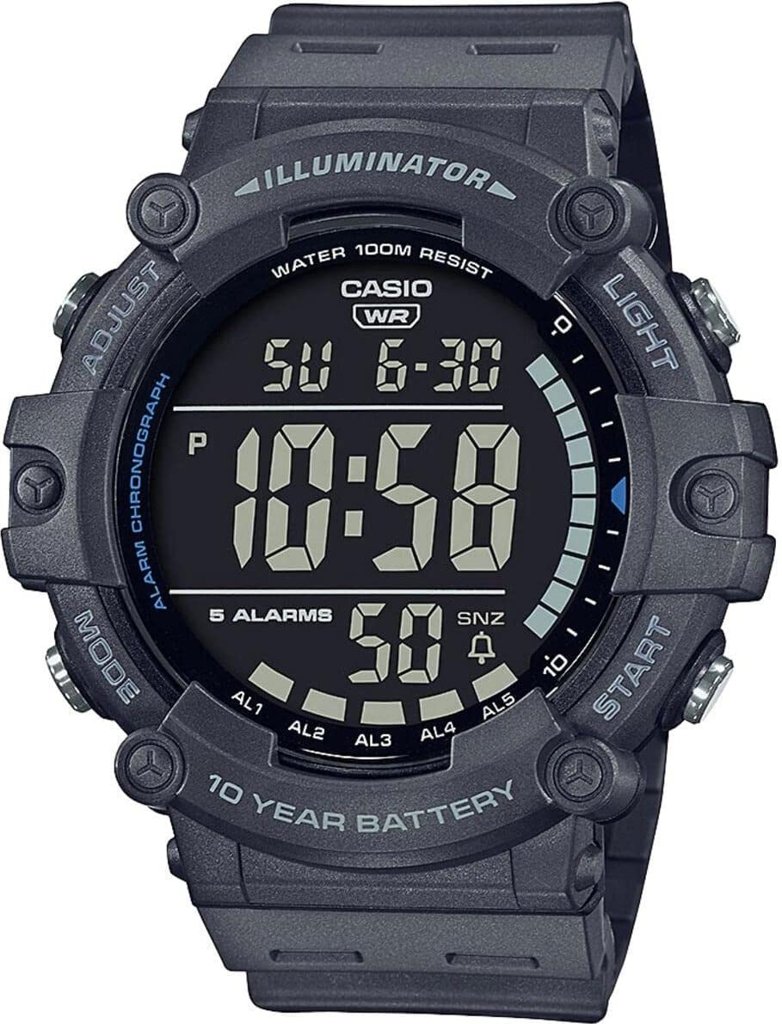 Reloj digital deportivo Casio con pantalla XL y 10 años de batería
