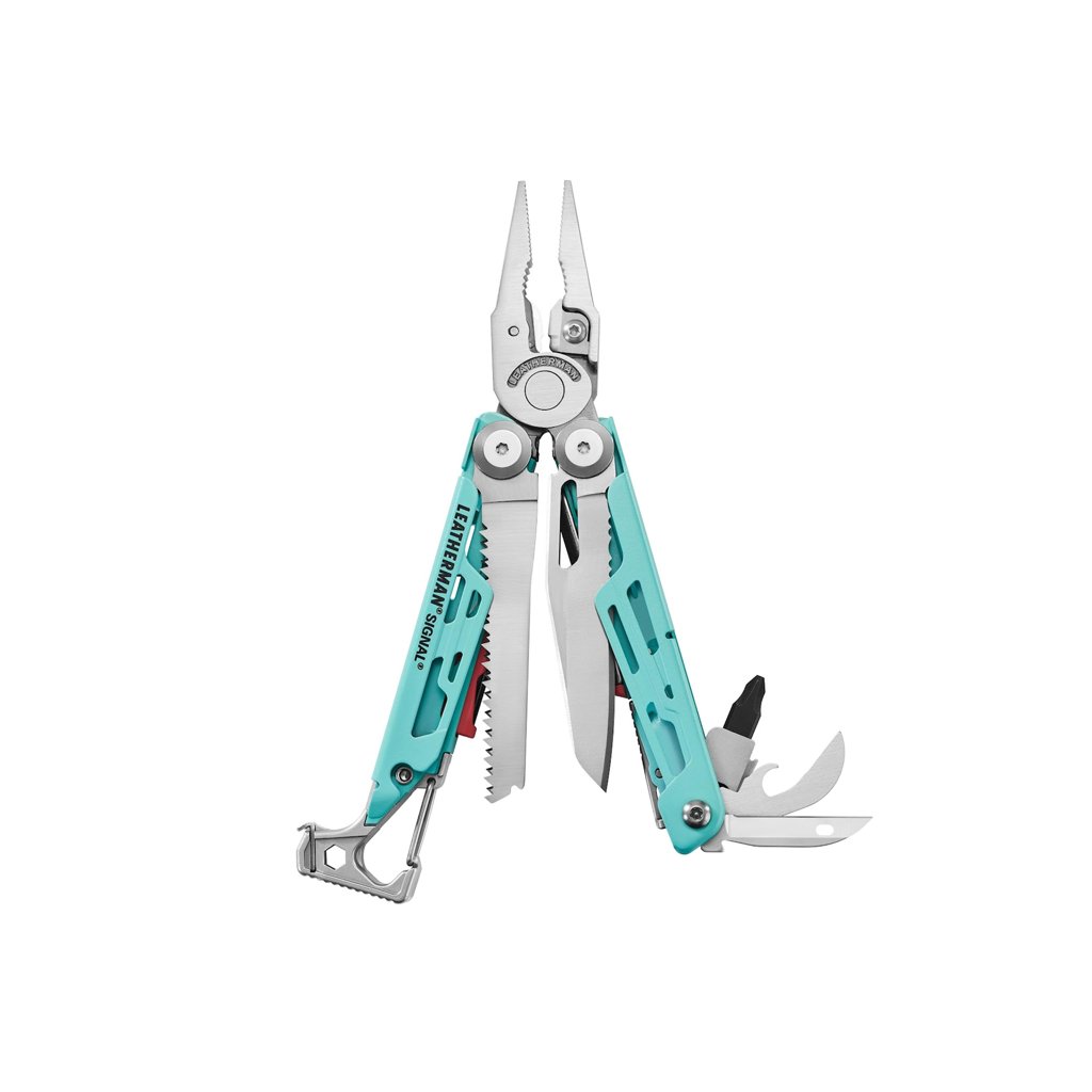 Leatherman Signal: multiherramienta azul para camping y supervivencia