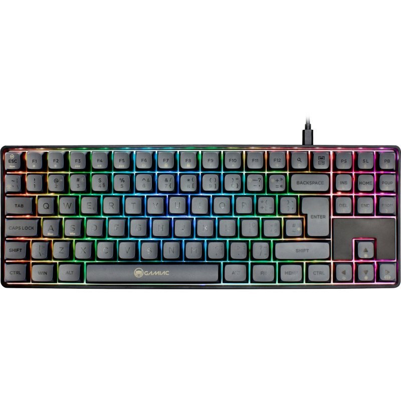 Teclado mecánico compacto GAMIAC TKL con RGB y switches Kailh Blue
