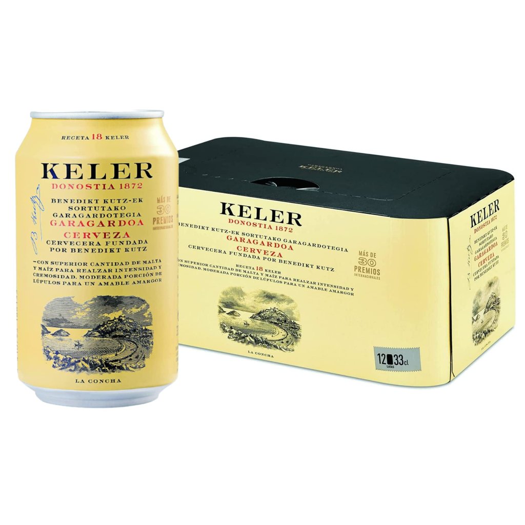 Pack 12 latas Keler 33 cl 6 % – ¡Ahorra un 27 %!