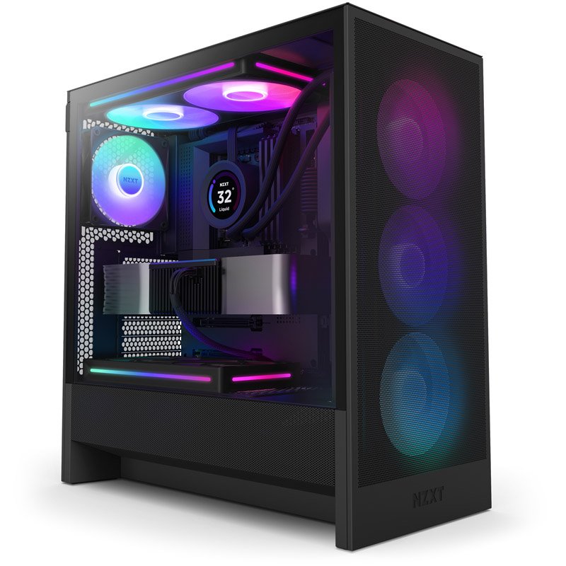 NZXT H5 Flow RGB 2024: Caja e-ATX con 4 ventiladores y cristal templado
