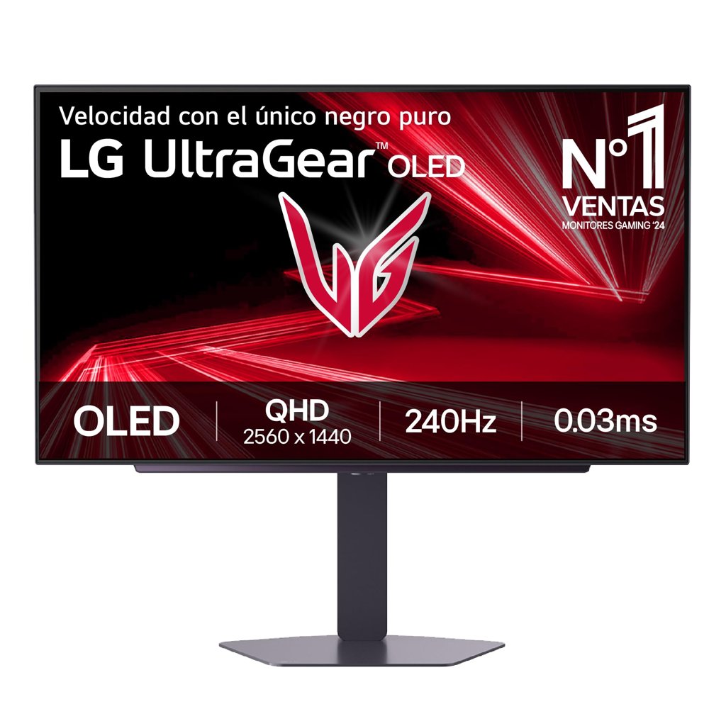 Monitor LG UltraGearLG Monitor 27GX704A-B Glossy WOLED 27” QHD 240 Hz, 0,03 ms y HDR True Black 400