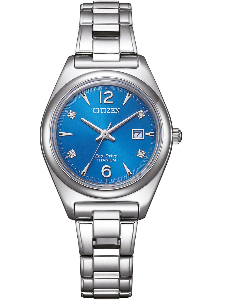 Reloj Citizen Eco‑Drive de titanio para mujer con cristal de zafiro