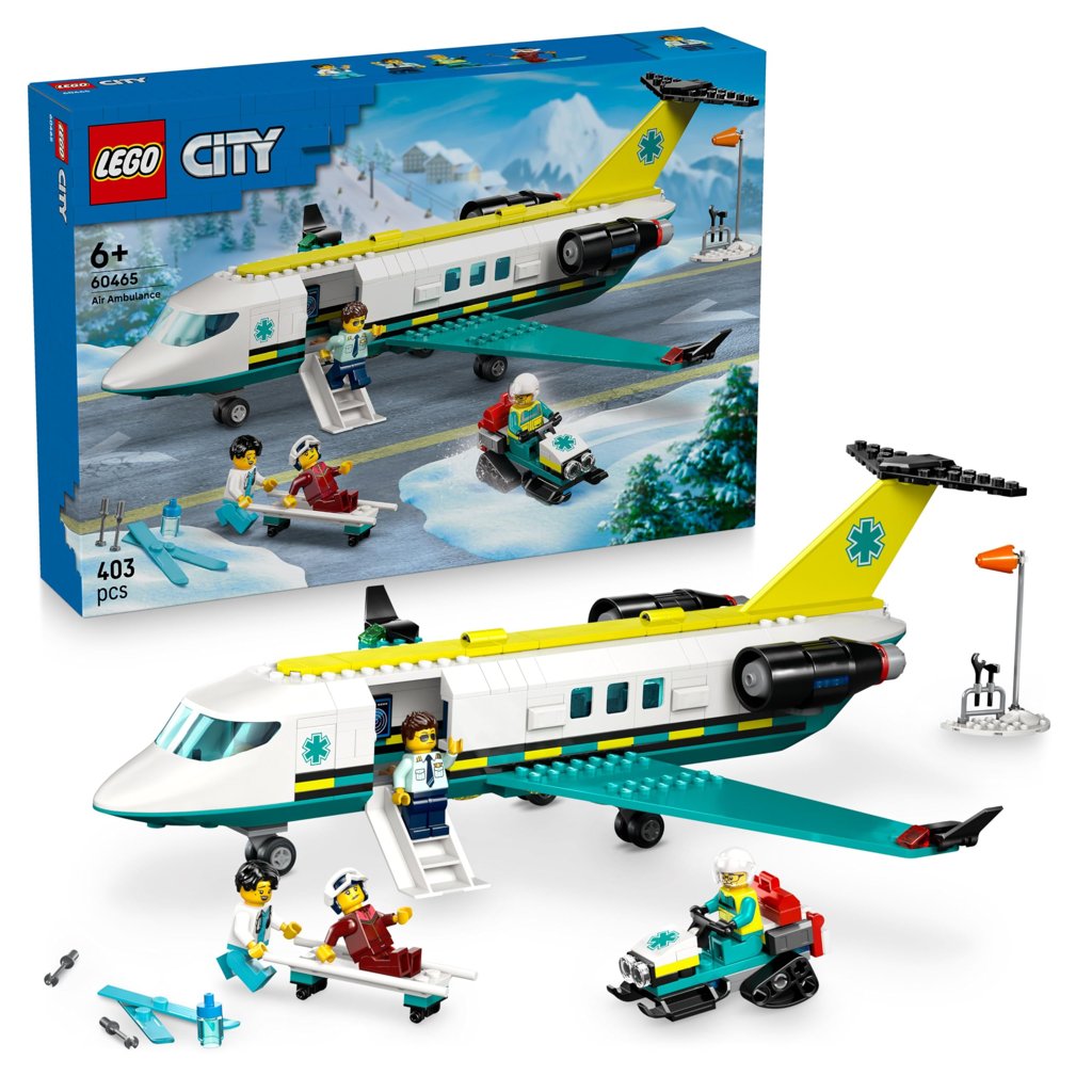 Rescata la ciudad con la nueva ambulancia aérea LEGO City