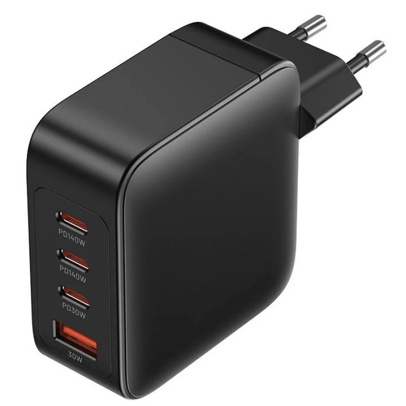 Cargador GaN 140W de 4 puertos: potencia y velocidad al máximo