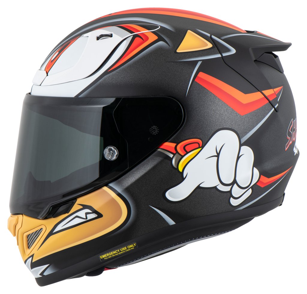 Casco de moto HJC RPHA 12 SEGA "Shadow" | FIBRA (PIM EVO) | ECE22.06 | 2 pantallas + PinLock | Tallas de XS a
