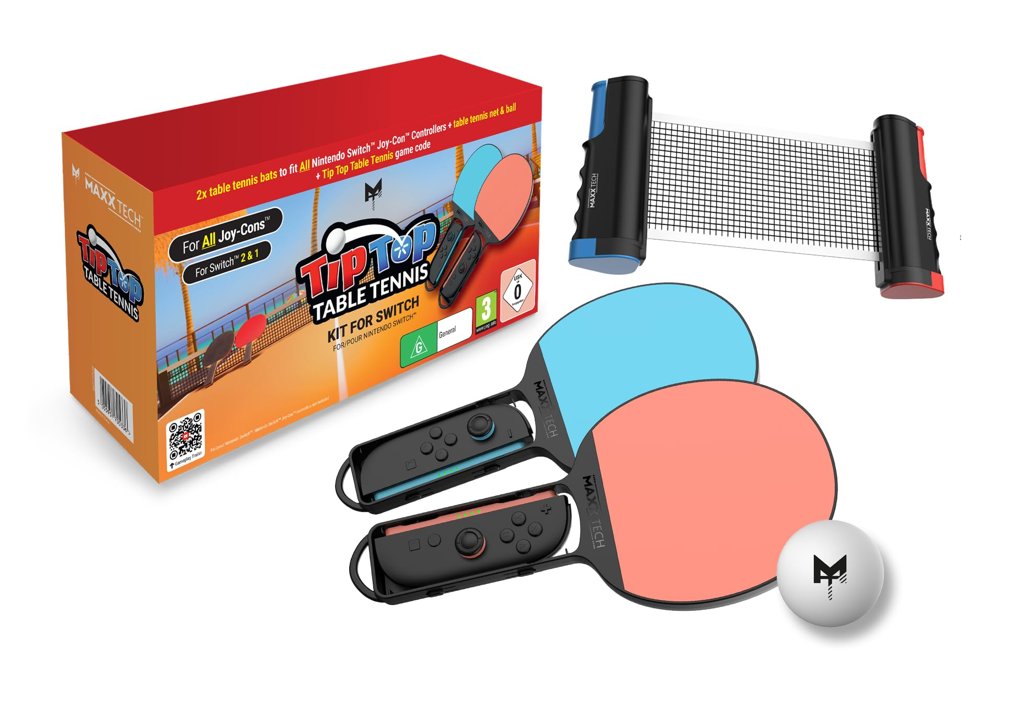 Domina la mesa con el kit Tenis de Mesa Maxx Tech para Switch