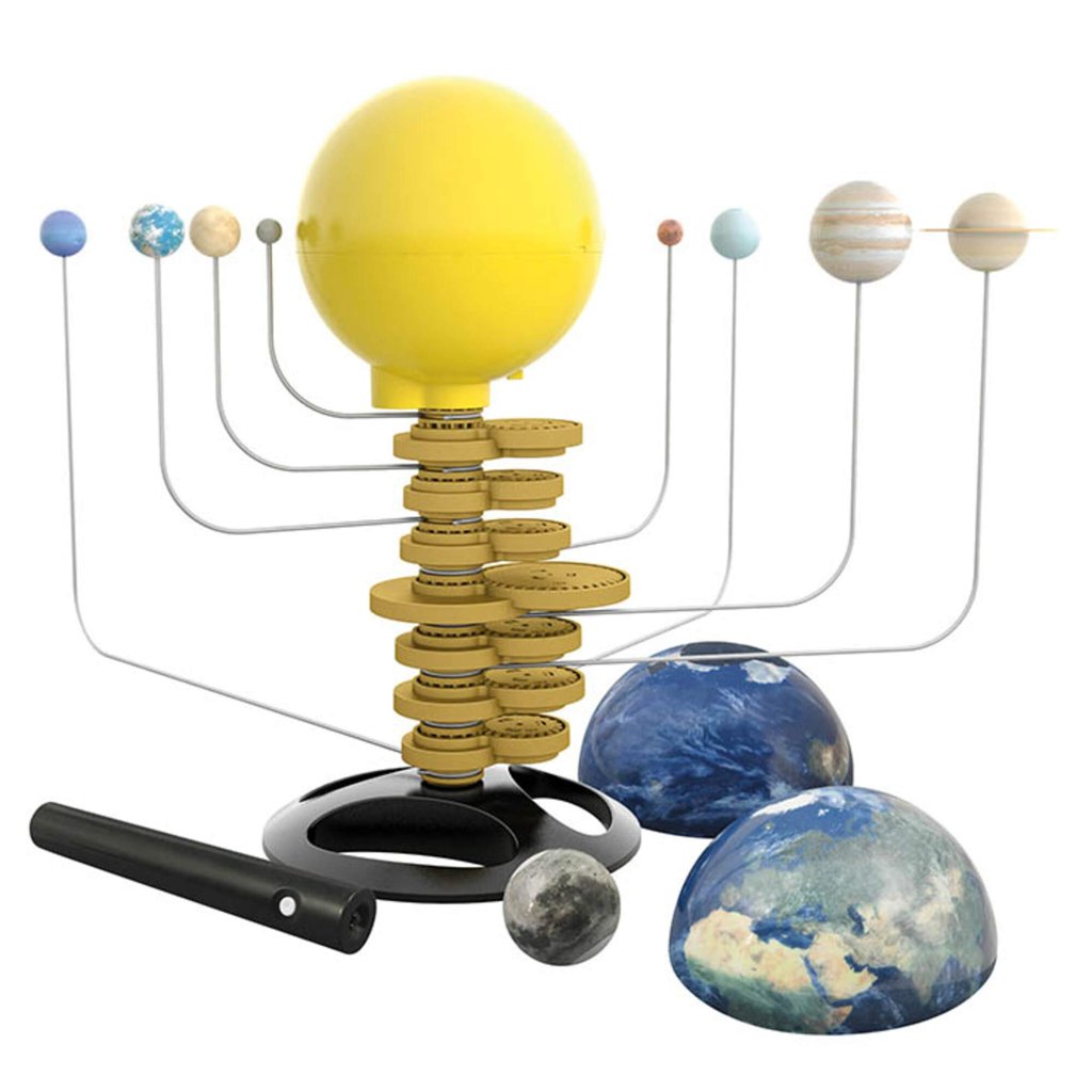 Kit STEM de Sol y Planetas Giratorios con Linterna