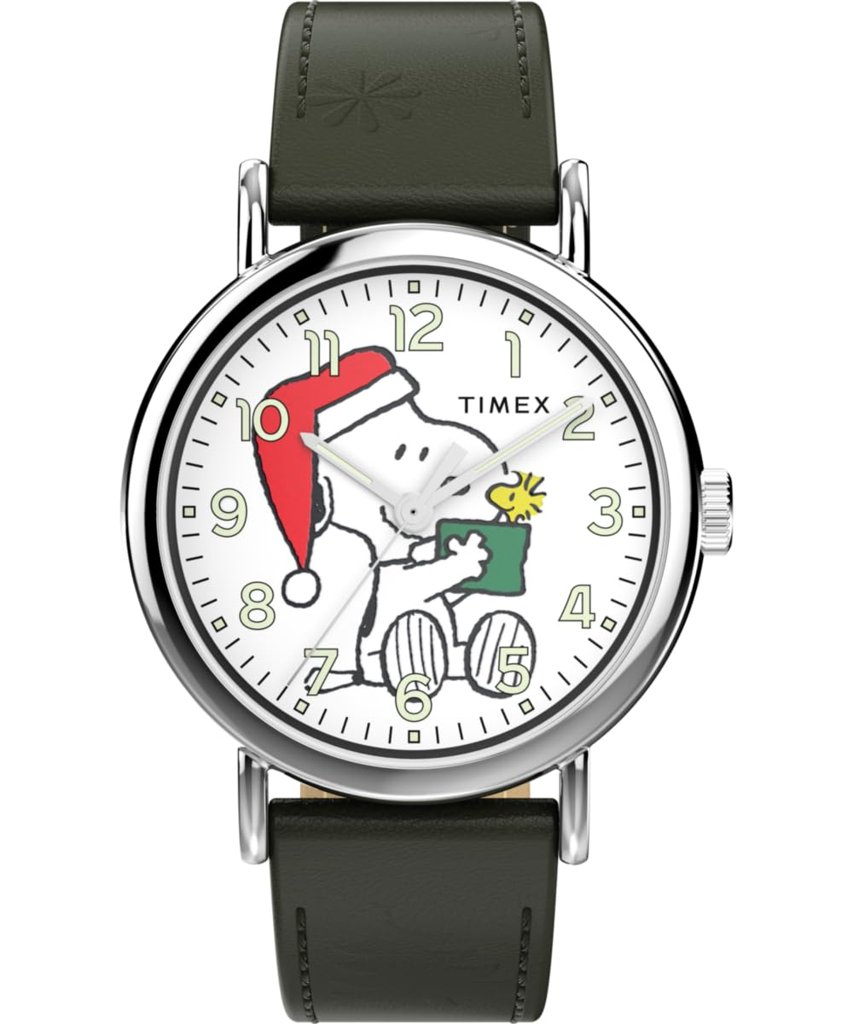 Reloj Timex Peanuts Weekender de cuero para hombre