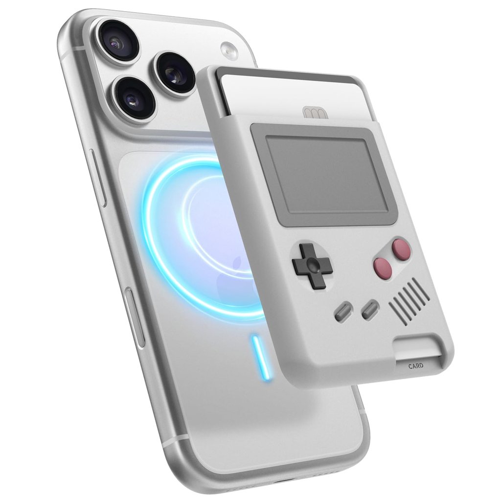 Tarjetero magnético estilo Game Boy para organizar tus tarjetas