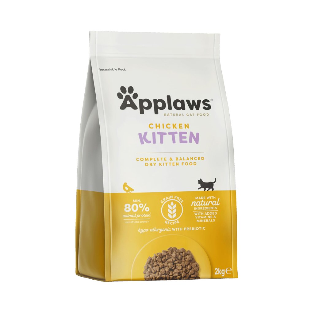 Alimento natural sin granos para gatitos – Pollo 2 kg
