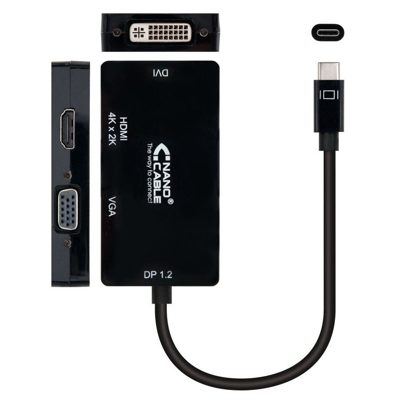 Cable USB-C a SVGA/DVI/HDMI