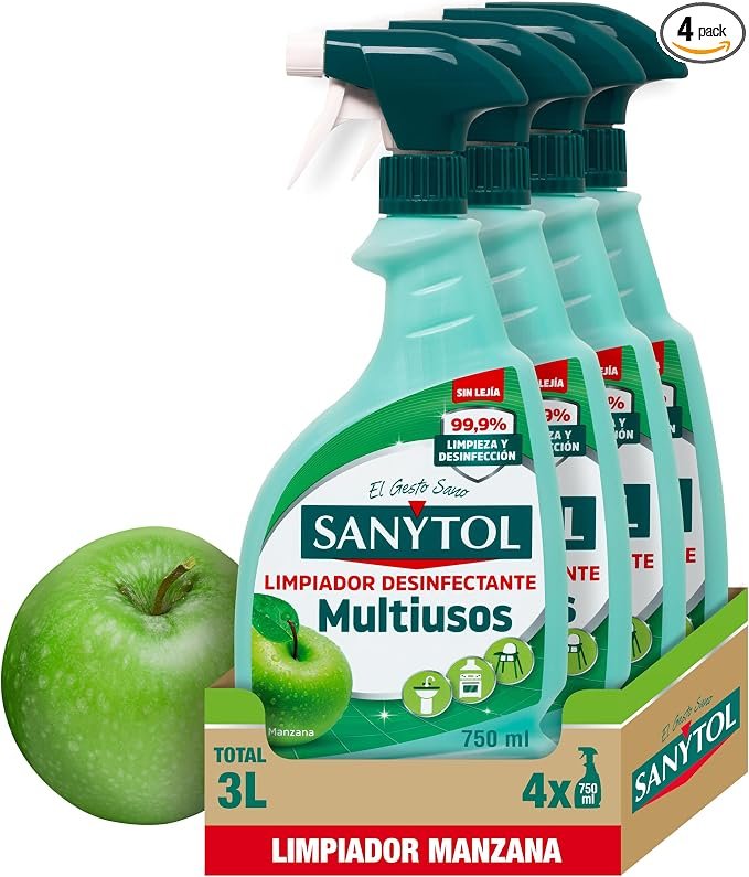 Sanytol Manzana: Desinfecta y deja aroma fresco en un solo paso