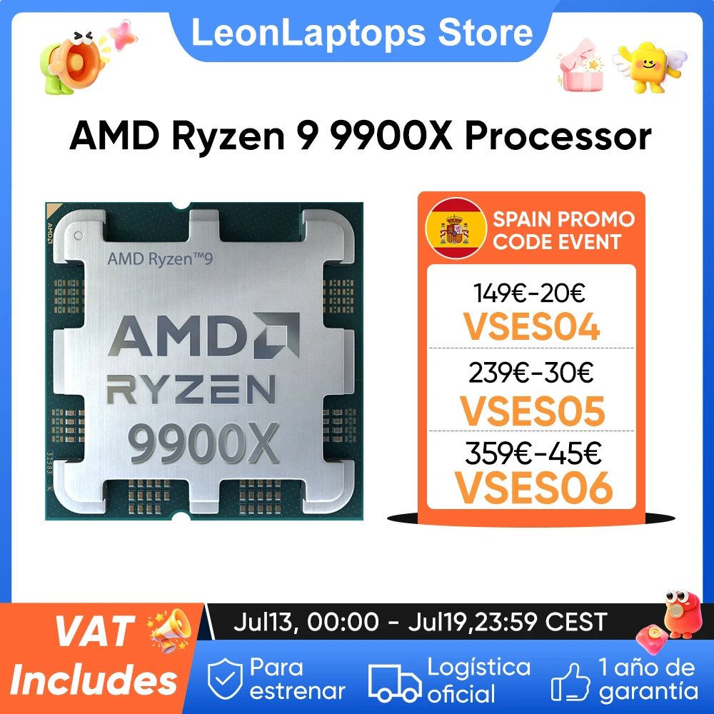 Ryzen 9 9900X, potencia pura