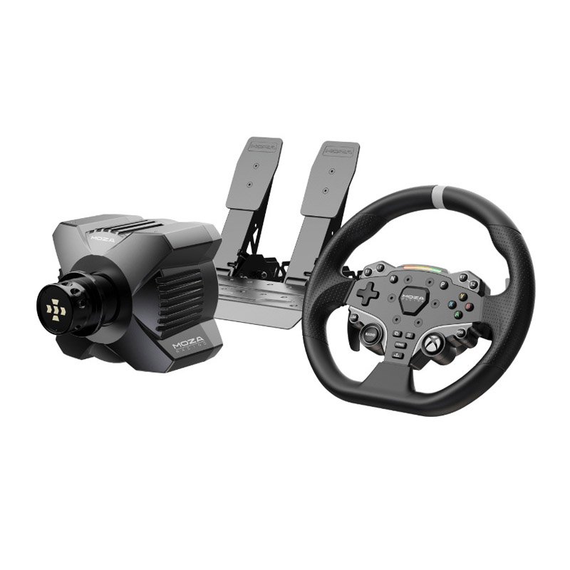 Volante SimRacing MOZA Racing R3 Direct Drive 3,9 Nm para PC y Xbox + volante ES y pedales SR-P Lite