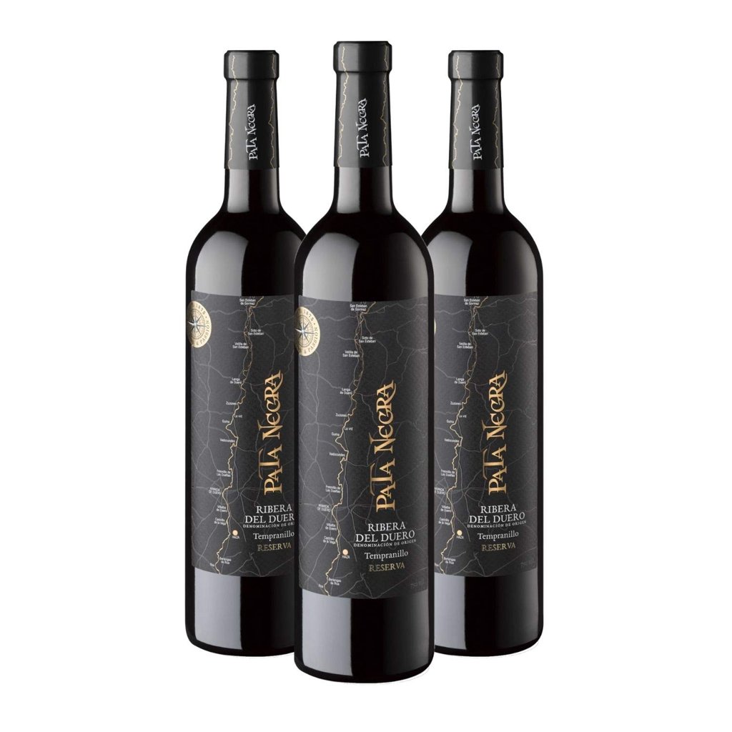 Pata Negra Reserva Vino Tinto D.O Ribera del Duero - Pack de 3 Botellas x 750 ml