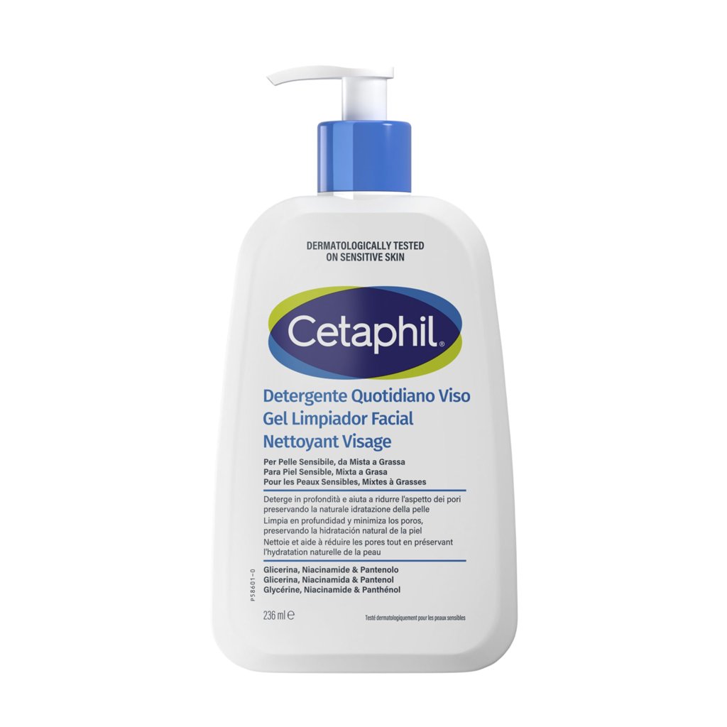 Gel limpiador Cetaphil para piel sensible y mixta