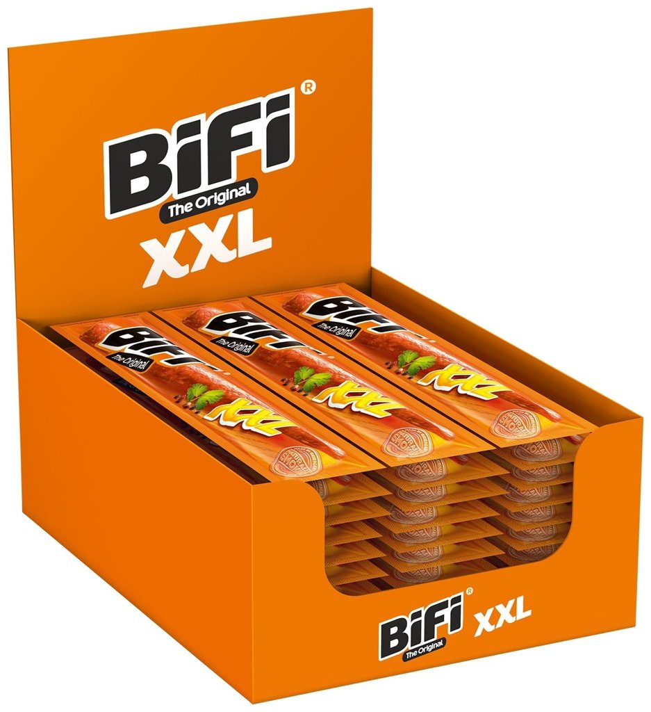 BiFi Original XXL: 30 tiras de salami desecado, ¡ideal para picar!
