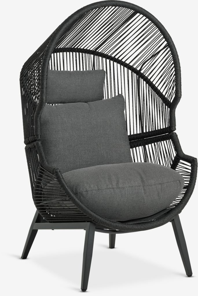 Sillón exterior negro