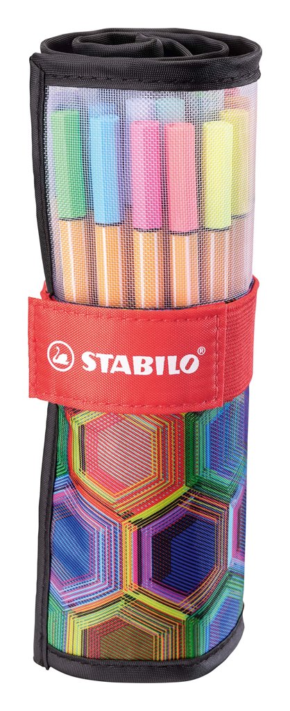 Set STABILO point 88 ARTY Rollerset: 25 rotuladores finos con estuche
