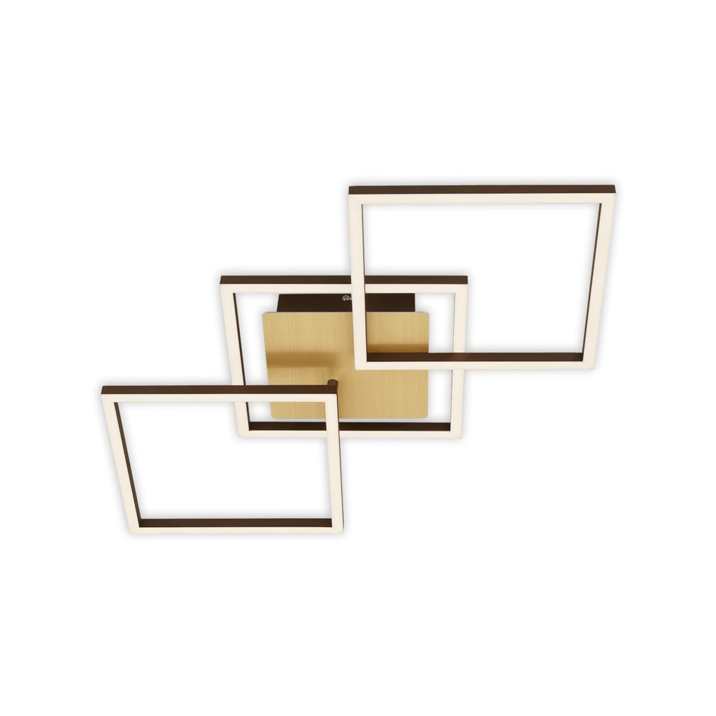 BRILONER Leuchten Plafón Orientable, Regulable, LED Dorado Marrón 763x368x73mm