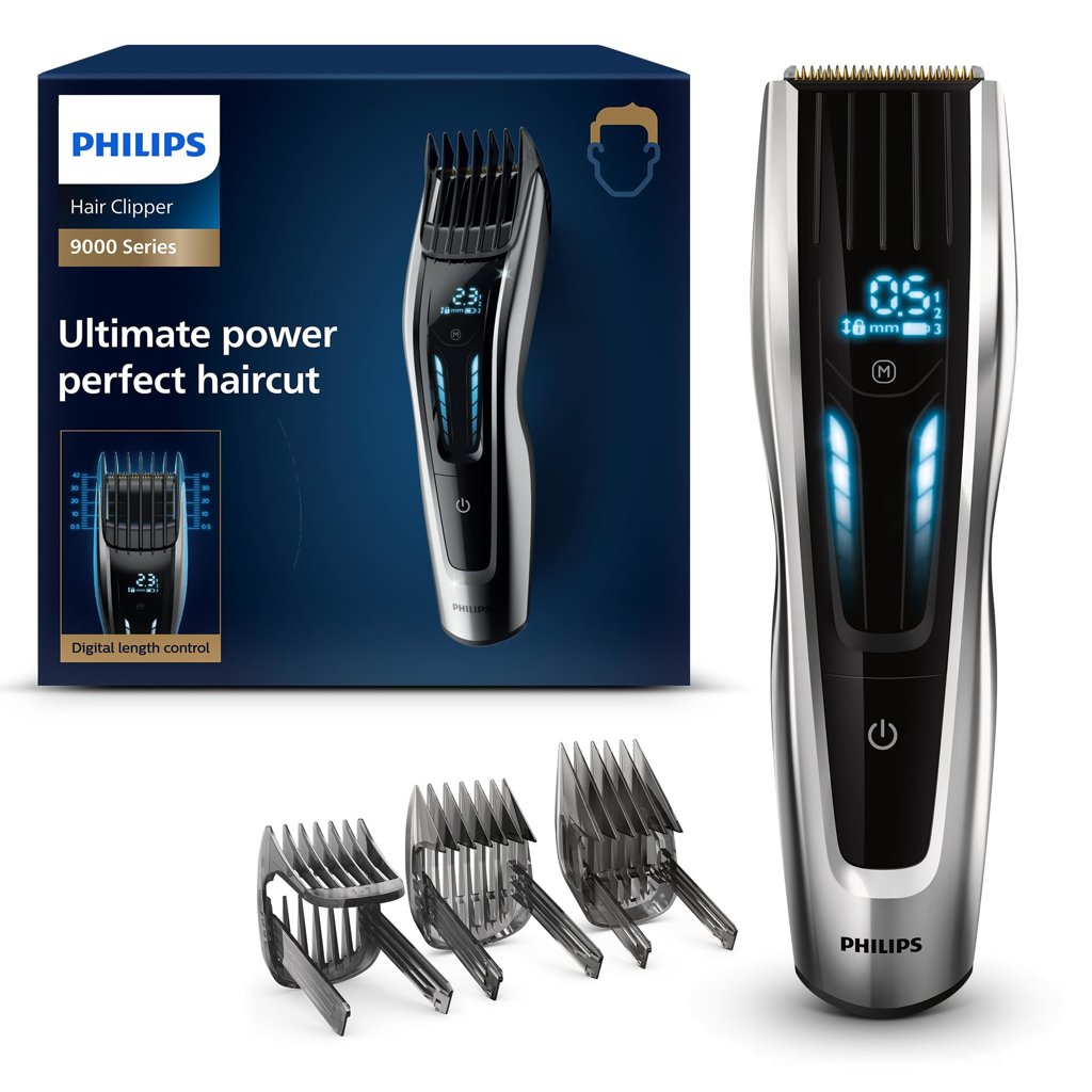 Cortapelos Philips Serie 9000 con control táctil y 400 longitudes