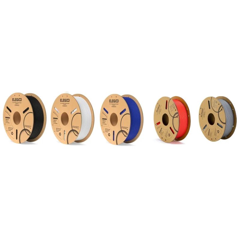 Pack de 5 kg de filamento PLA multicolor – 5 colores distintos