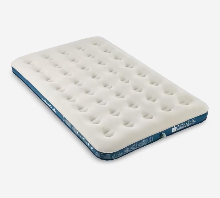Colchón hinchable Quechua 190×120 cm: comodidad portátil para acampar