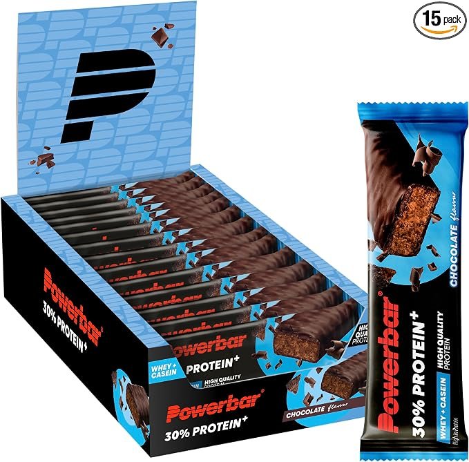 Barritas proteicas PowerBar Protein Plus Chocolate, pack 24, ¡al 56%!