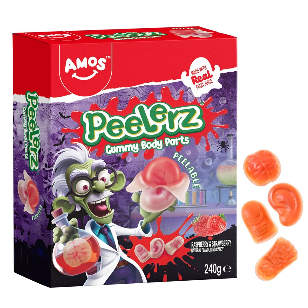 Caramelos de goma Halloween: ¡cerebros, dedos y orejas de fruta!