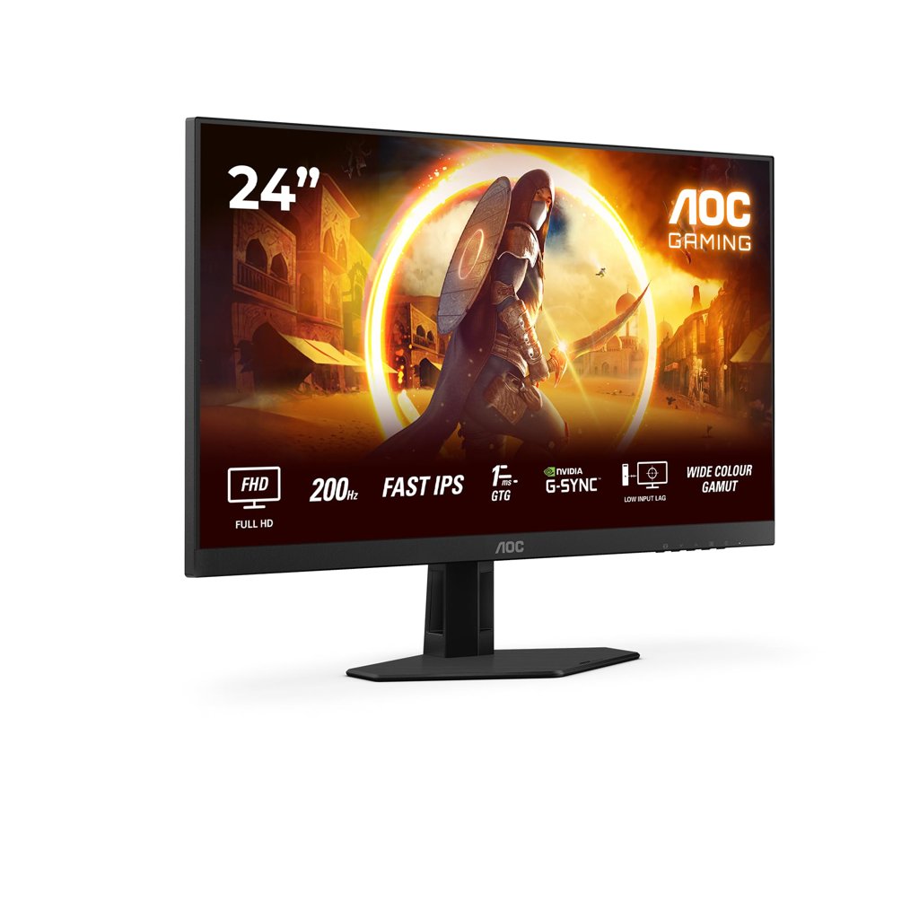 Monitor gaming AOC 24'' 200 Hz y 1 ms: rendimiento ultra fluido