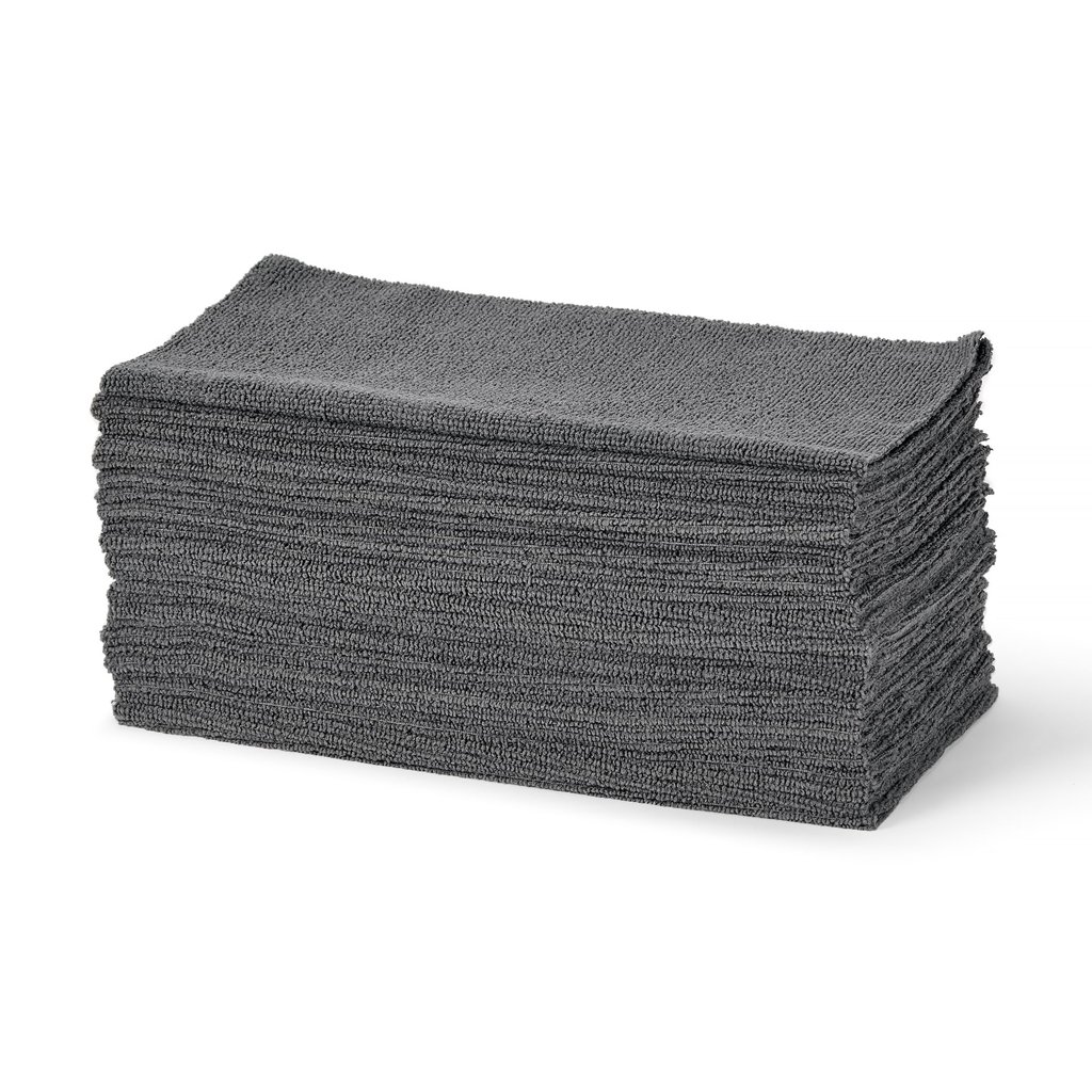 Paños de microfibra gris 30x30 cm – Pack 24 de Amazon Basics