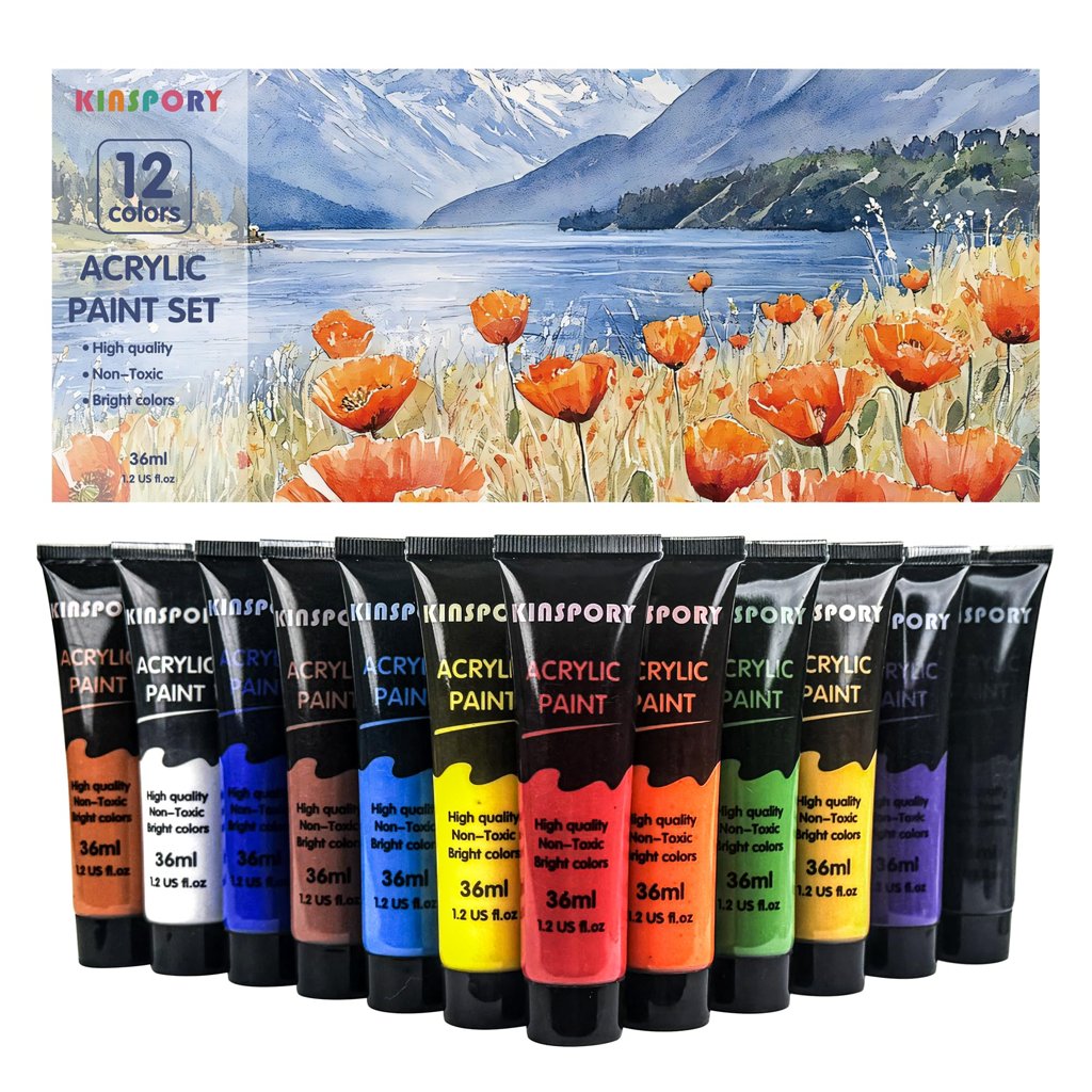 Pinturas acrílicas 12 colores