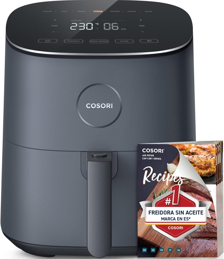 Freidora de aire 4,7 L con 9 modos de cocción: cocina saludable