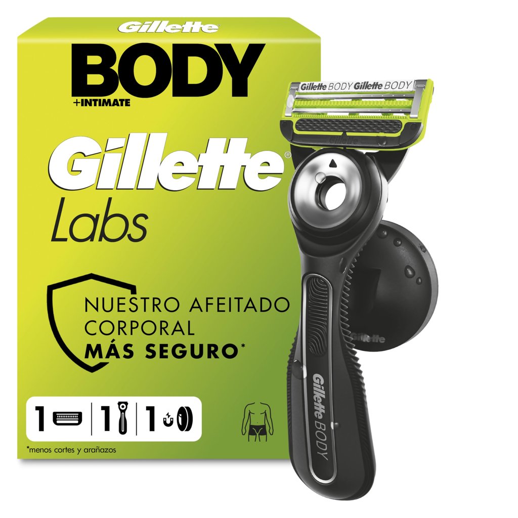 GilletteLabs Body + Intimate: maquinilla de afeitar corporal para hombre