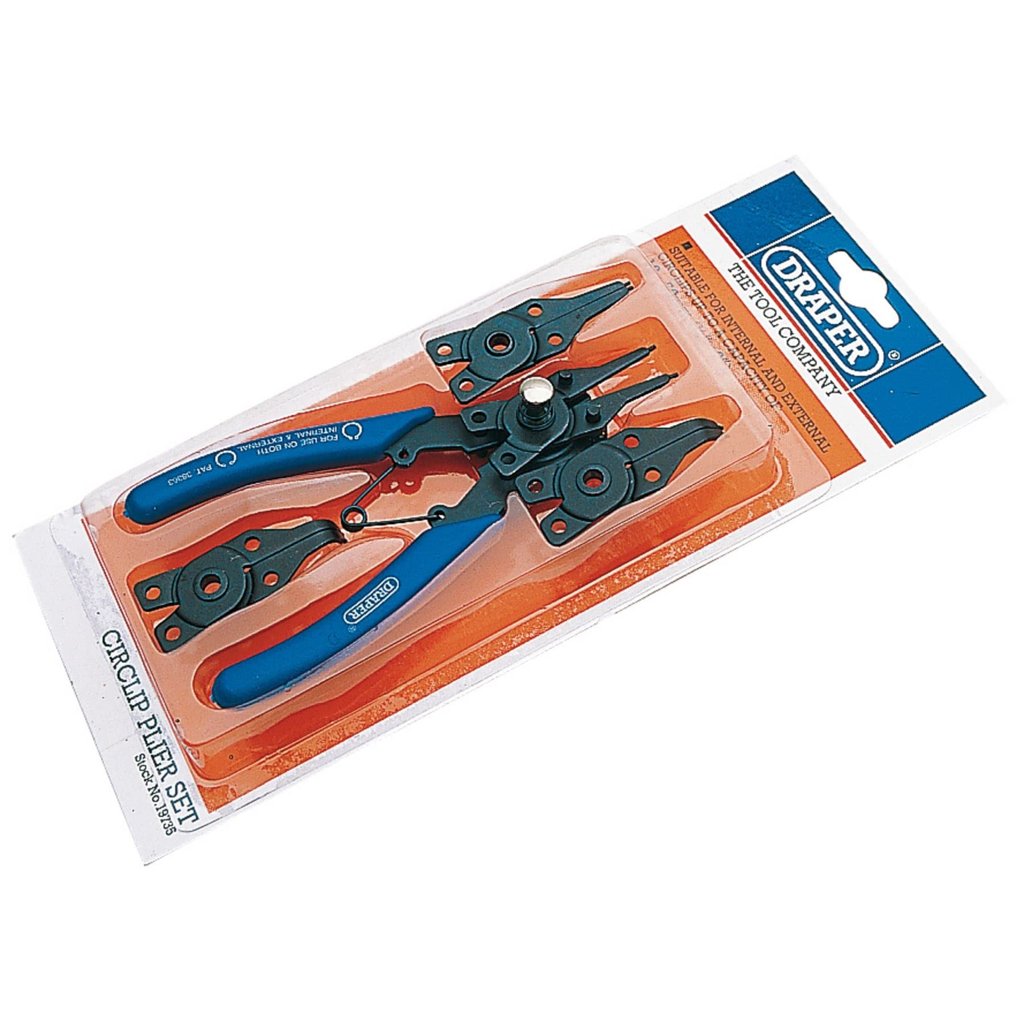 Alicates circlip DRAPER 5 piezas: precisión y ahorro