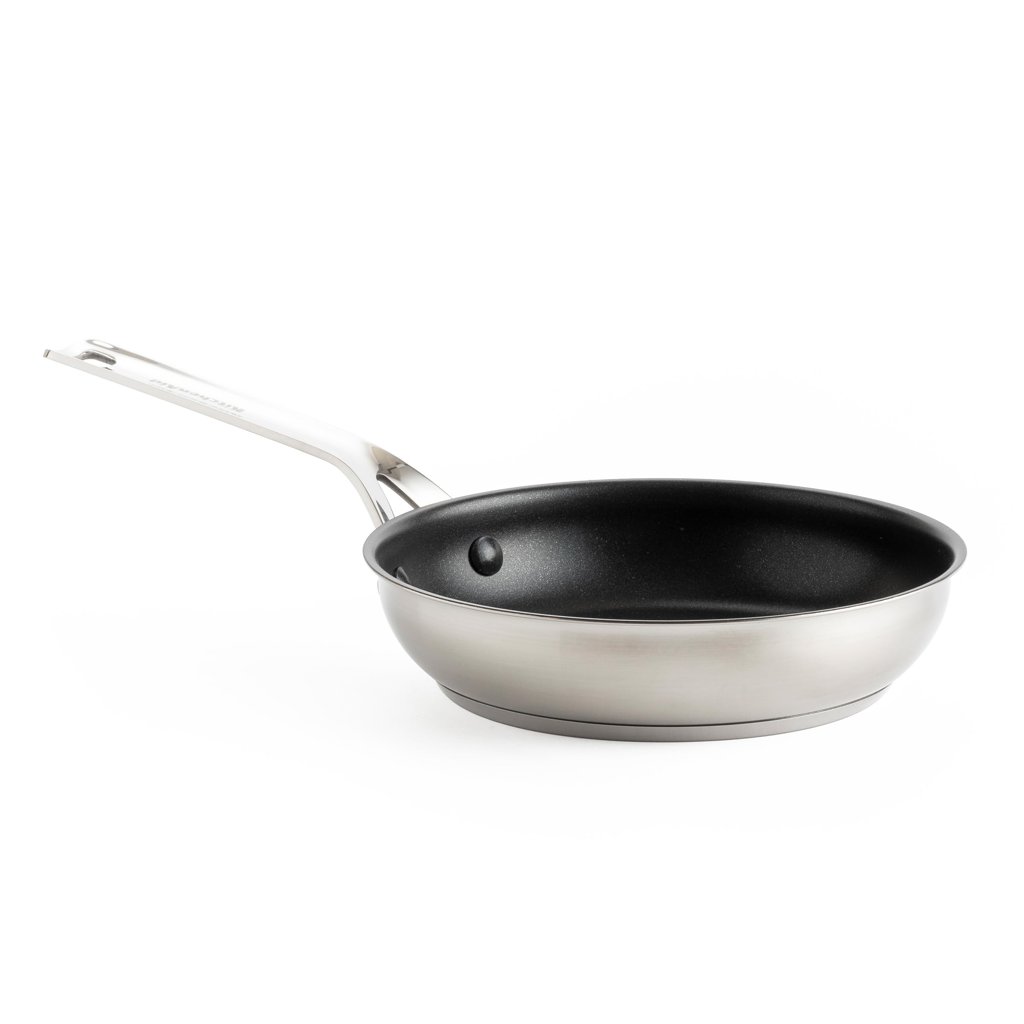 Sartén KitchenAid 20 cm antiadherente: acero inoxidable y cerámica sin PFAS