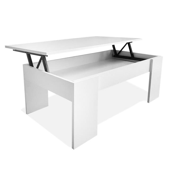 Mesa de centro elevable con espacio de almacenaje, estilo moderno
