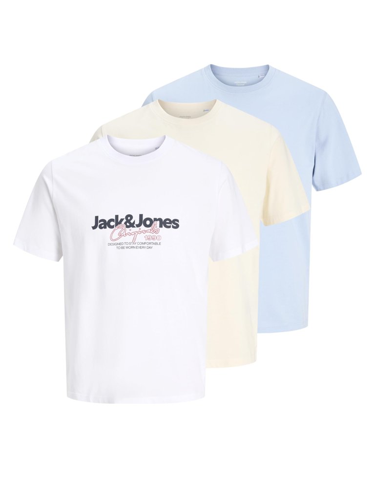 Pack de 3 camisetas Jack & Jones talla L a precio imbatible