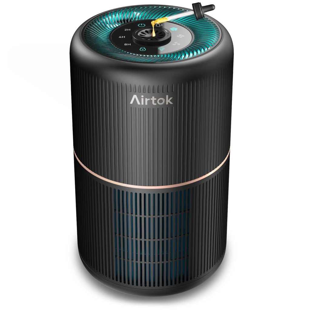 Purificador de aire AIRTOK con filtro HEPA y esponja aromática