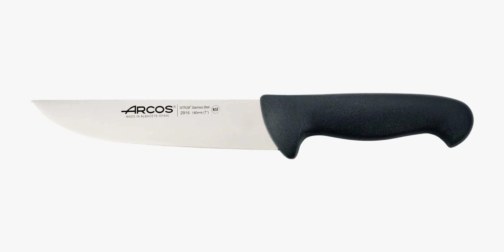 Cuchillo NITRUM negro de 180 mm – corte preciso y sin esfuerzo