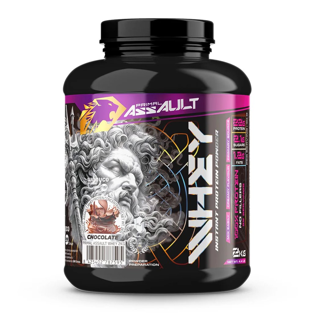 ASSAULT Whey Protein 100% concentrado, 4 sabores