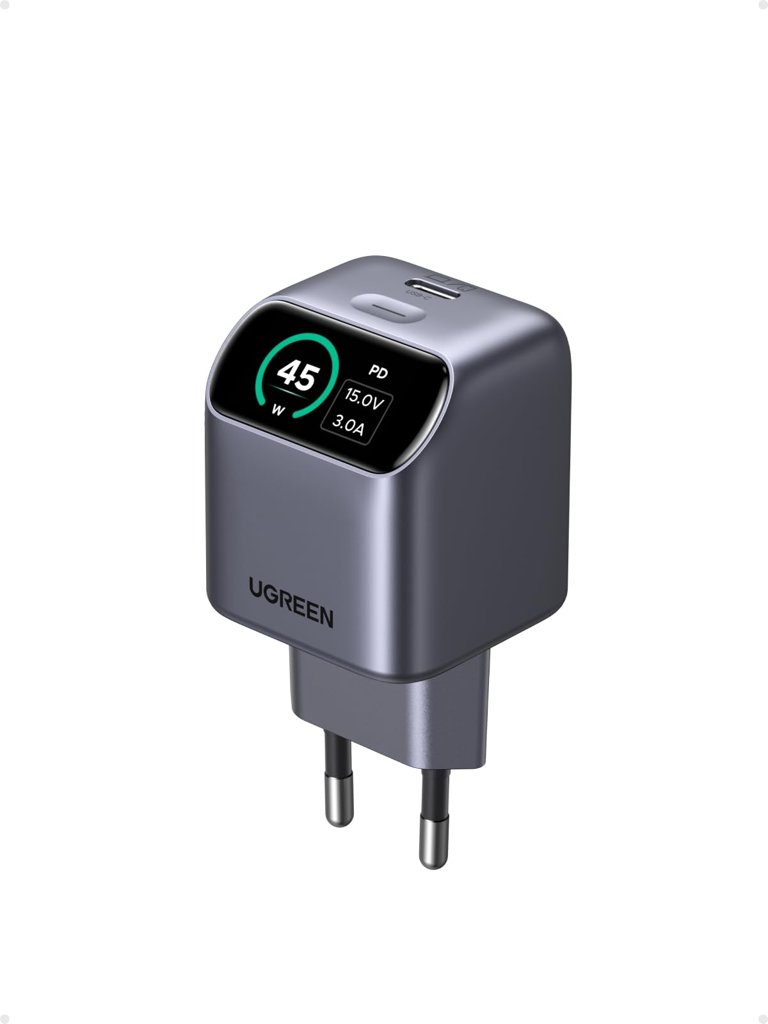 Nexode Pro 45W USB‑C: cargador rápido con pantalla LCD